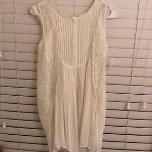 Anthropologie White Dress